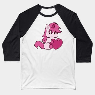 Valentine Unicorn Baseball T-Shirt